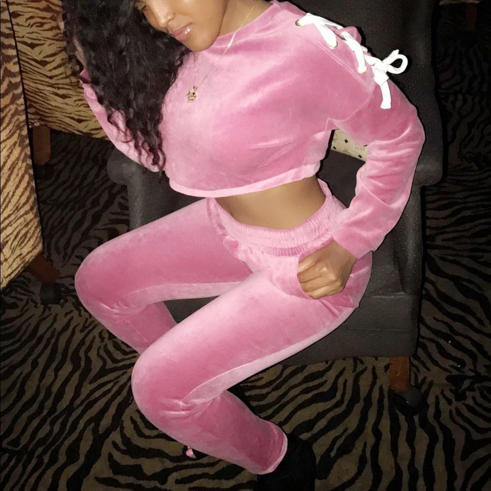 Naked Wardrobe Velour Set